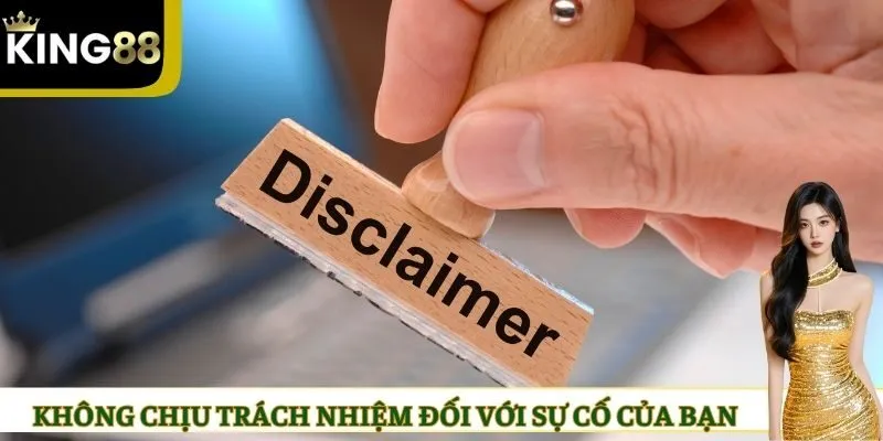 Không chịu trách nhiệm đối với sự cố của bạn